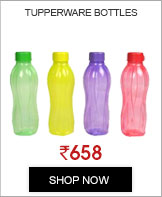 Tupperware 1 Litre Round Bottles - Set of 4