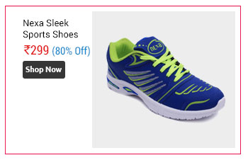 Nexa Sleek Men's Blue and Light Green Running Sports Shoes  