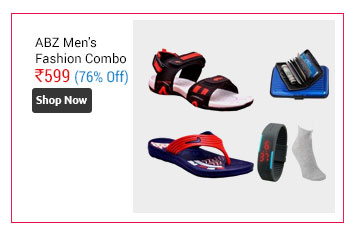 ABZ Men's Sports Floater,Flip Flop,Watch,Sock,Card Holder Combo.  