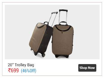 Hard sell Trolley Bag Light Brown 20 Inch  
