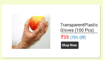 100 Disposable Transparent Clear Plastic Gloves for Kitchen, Clinic, Office  