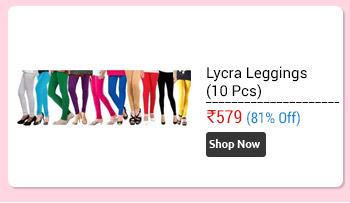 Aashish Fabrics Multicolor Cotton Lycra Leggings (Set of 10)  