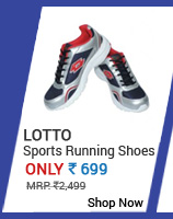 Lotto Tempo Navy & Red Sports Running Shoes