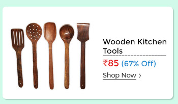 WOODEN KITCHEN TOOLS SET OF 5 PIECES  