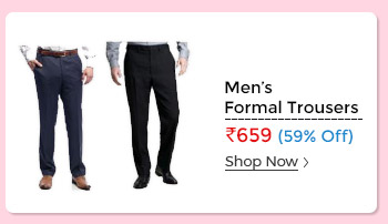 Pack Of 2 Formal Trouser For Mens ( PLain Black + Small Stripes Black )  