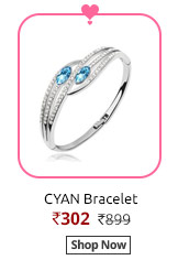 CYAN Ocean Blue Austrian Crystal Elegant Bracelet  