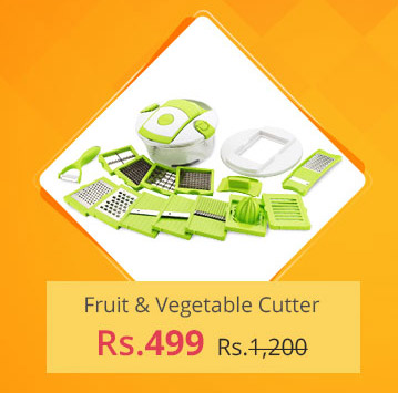  Ankur 15 in 1 Fruit and Vegetable Cutter - Chopper, Grater, Slicer , Peeler (Set of 1) 