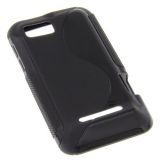 Black S Line Soft TPU Gel Case Cover Skin For Motorola Defy XT535