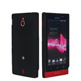 Black Hard Stylish Dream Mesh Cover Case For Sony Xperia Sola MT27i