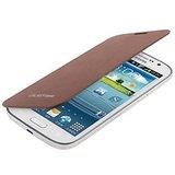 Sale Samsung Grand- New Samsung Galaxy Grand Duos I9082 Flip Cover Case Pouch - Brown
