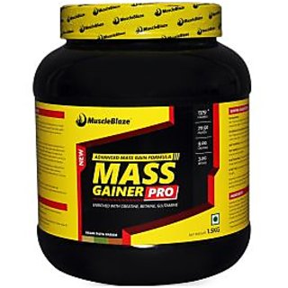 MuscleBlaze Mass Gainer Pro, Kesar Pista Badam 1.5kg