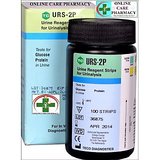 Home Based,One Step Rapid Urine Glucose (Sugar) & Protein Test Strips. 100 Strips ( Made in USA )