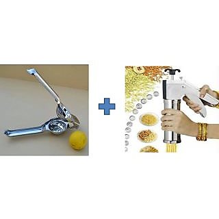 Buy Kitchen Press Bhujia Maker & Get Lemon Squeezer Free