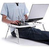 Portable Laptop Stand Foldable eTable With 2 USB Cooling Fans