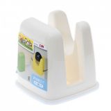 Convenient Plastic Utility Holloware Lid Shelf Rack Oranger Kitchen Appliance (white)