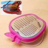 Multi-functional Kitchen Stainless Steel Apple Shape Blade Vegetable Fruit Cutter Slicer - Plum