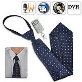 Tie with Hidden Spy Camera and Recorder Plus Remote Control + Freebie Waterproof Alluminium Secure Wallet worth Rs. 1499