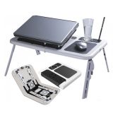 e Table - Foldable & Portable Laptop Stand/ Portable laptop table/ Laptop holder/ Bed table /Reading table
