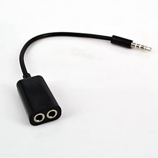 Aux Splitter 3.5mm By Parksun'n (BLACK)