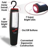 30 long-lasting super bright top LED lights The 37 LED Deluxe Worklight is a convenient bright light that is perfect to have in an emergency or for any situation where additional light is needed. The 37 super bright LEDs provide a strong light to help y