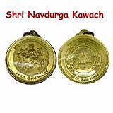 New Gold Plated Shri Navdurga Kavach With Vedic Nav Durga Yantra - Good Luck And Protection Charm