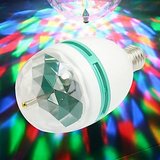 LED Full Color 360 degree Rotating Crystal Lamp For Party Diwali New Year Dance and Disco