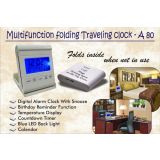 Multifunction Folding Traveling Digital Alarm Clock Table Clock With Snooze En