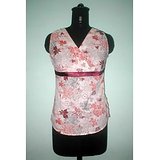 Women's Sleeveless Cotton Floral Printed Kurta kurti Top Tunic