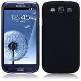 Black Ultra Thin Rubberized Matte Hard Case Cover for Samsung Galaxy S3