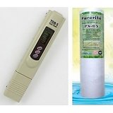Handheld Digital TDS Meter+Thermometer:Test water Purity-HM Digital+Spun Filter