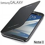 New Black Flip Cover For Samsung Galaxy Note 2 Ii N7100 Battery Cover Pouch Case