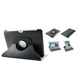 SAMSUNG GALAXY NOTE N8000 360° ROTATING BOOK LEATHER COVER CASE STAND - Black
