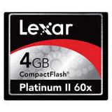 Lexar Compact Flash Card 4gb Platinum Ii 60x