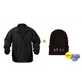 Combo of Polar Zipper Jacket, Cap, Gloves (1a)