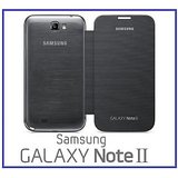 Samsung Galaxy Note 2 N7100 Silver Grey Flip Cover Back With Nfc