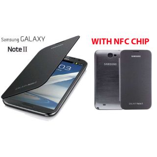 Samsung Galaxy Note 2 Ii N7100 Battery Book Flip Cover Case With Nfc Chip White Clone