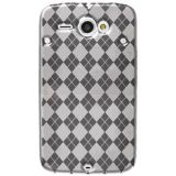 Amzer Luxe Argyle High Gloss Tpu Soft Gel Skin Case For Htc Chacha Clear