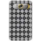 Amzer Luxe Argyle High Gloss Tpu Soft Gel Skin Case For Htc Hd7 Clear