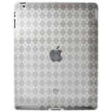 Amzer Luxe Argyle High Gloss Tpu Soft Gel Skin Case For Apple Ipad 2 Clear