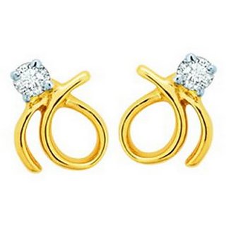 Unique Solitaire Diamond Studio Fancy Shape Earrings Uqe021