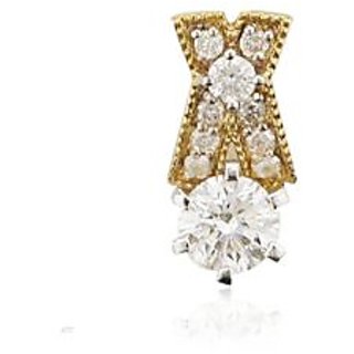 Unique Solitaire Diamond Studio Carat Fashion Pendant In Yellow Gold Uqp003