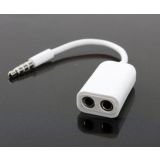 3.5mm Splitter Cable Earphone Adaptor For Apple Iphone Ipad Ipod