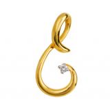 Ag Real Diamond Single Stone Fashion And Style Pendant Agsp0031