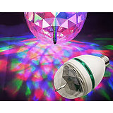 LED Mini Party Lamp 360 degrees rotating disco effect light crystal bulb
