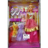 Doll 3 Dresses Set Small Baby Infant Girl Kids Toys For Girls Gift Item Toys