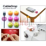 Multipurpose Cable Holder Clips Organiser With Double Tape Set Of 6 Clips