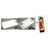 Aeroflots Flip Case Cover for Micromax A116 Canvas HD (White) With Screen Protector