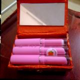 Pink Magic Strawberry Flavor Changeable Color Lipstick Set Of 4 Pc Lipstick With Lipstick Case