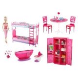Barbie Doll And Furniture Gift Set