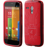 Motorola Moto G Cruzerlite Bugdroid Circuit Case for Motorola Moto G - Red